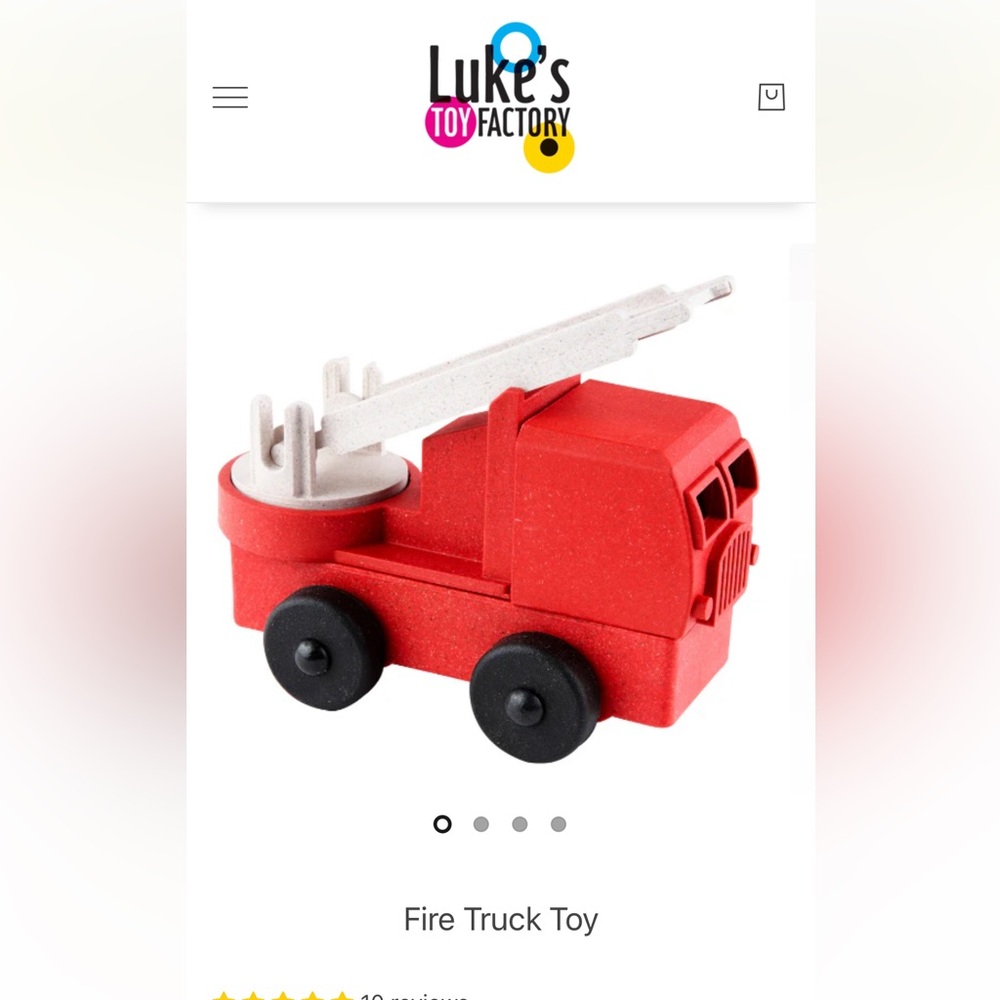 Luke's Toy Factory Red Toy Truck 5 pcs